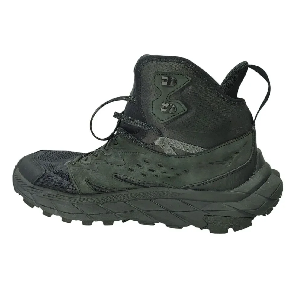 HOKA ONE ONE Men's Anacapa Breeze Mid Hiking Boots Black 1134505 Size 11 D